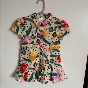 Floral Kids Casual Dress - Multicolor